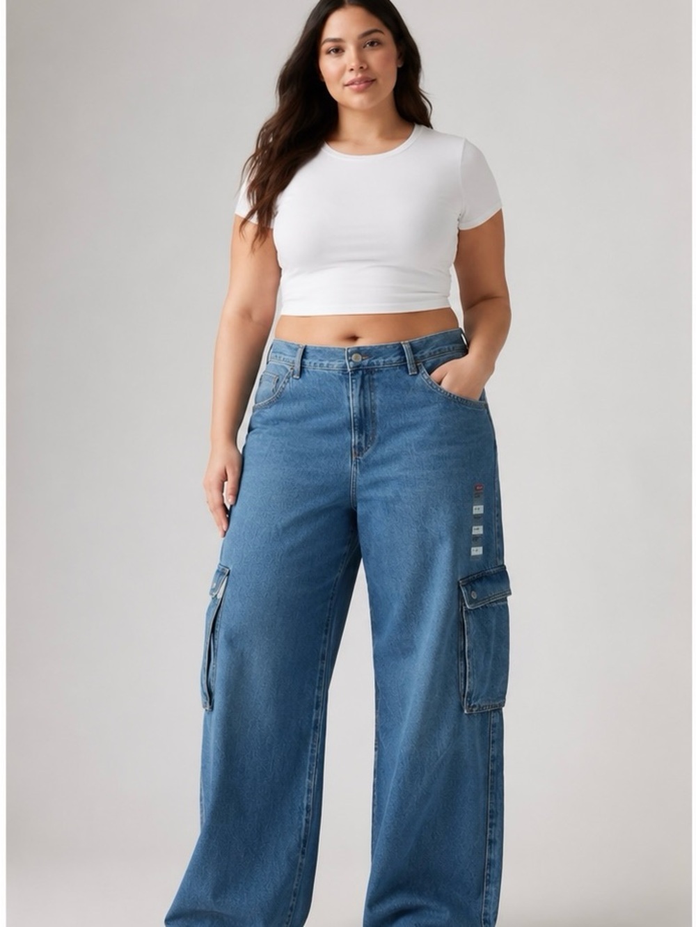 Levi's Superlow Cargo Blue Jeans Size 31x32